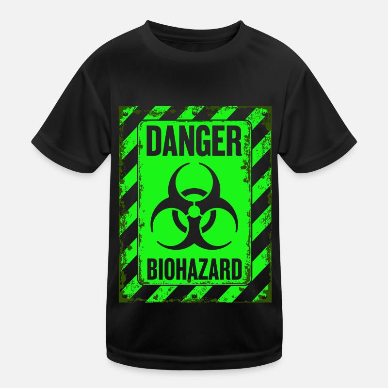Danger Biohazard Grunge Zombies Apokalypse Kinder Funktions-T-Shirt
