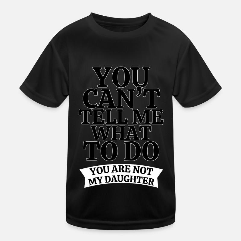 Lustiger Eltern Tochter Spruch Humor Kinder Funktions-T-Shirt