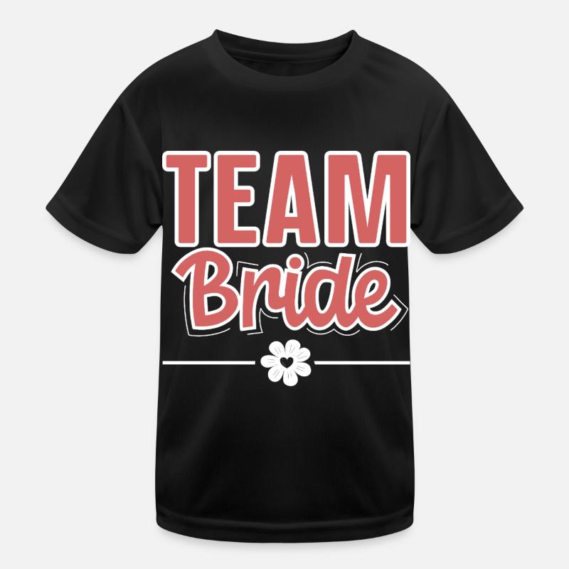 Team Bride Kinder Funktions-T-Shirt