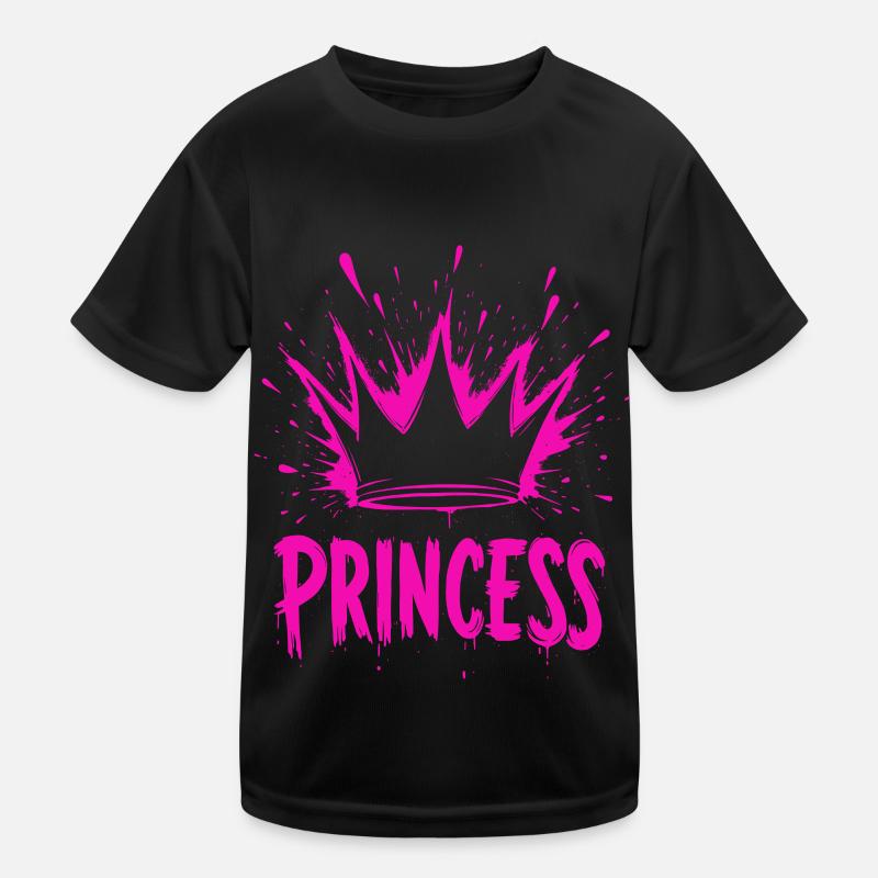 Prinzessin Krone Splash Kinder Funktions-T-Shirt