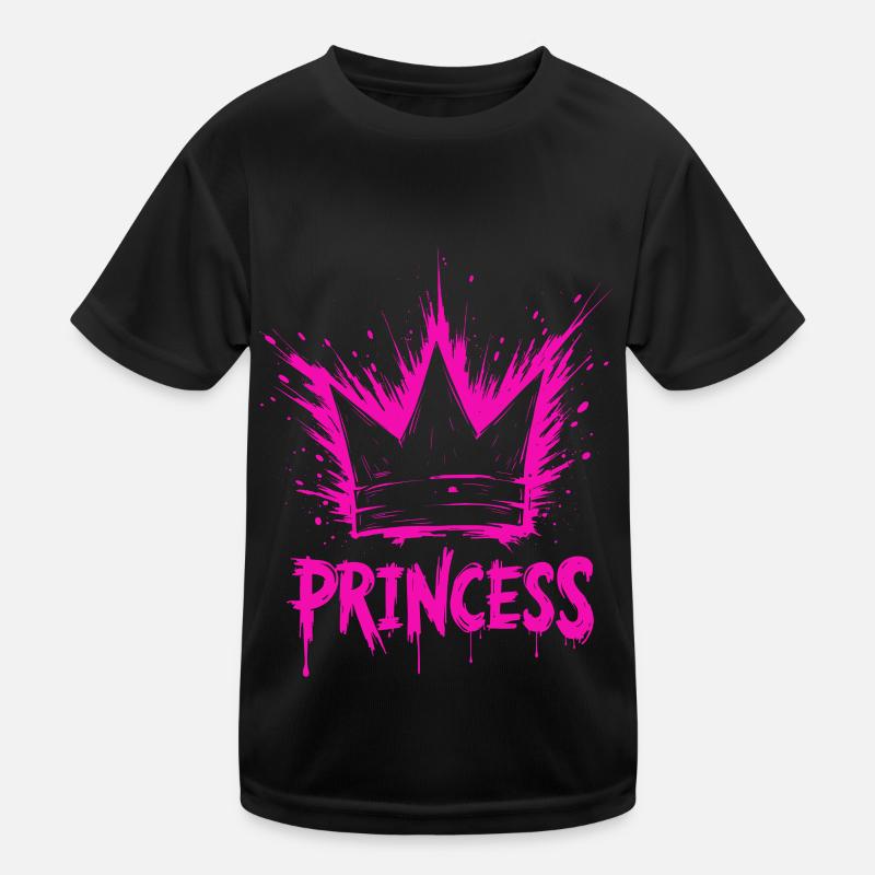 Prinzessin Krone Splash Kinder Funktions-T-Shirt