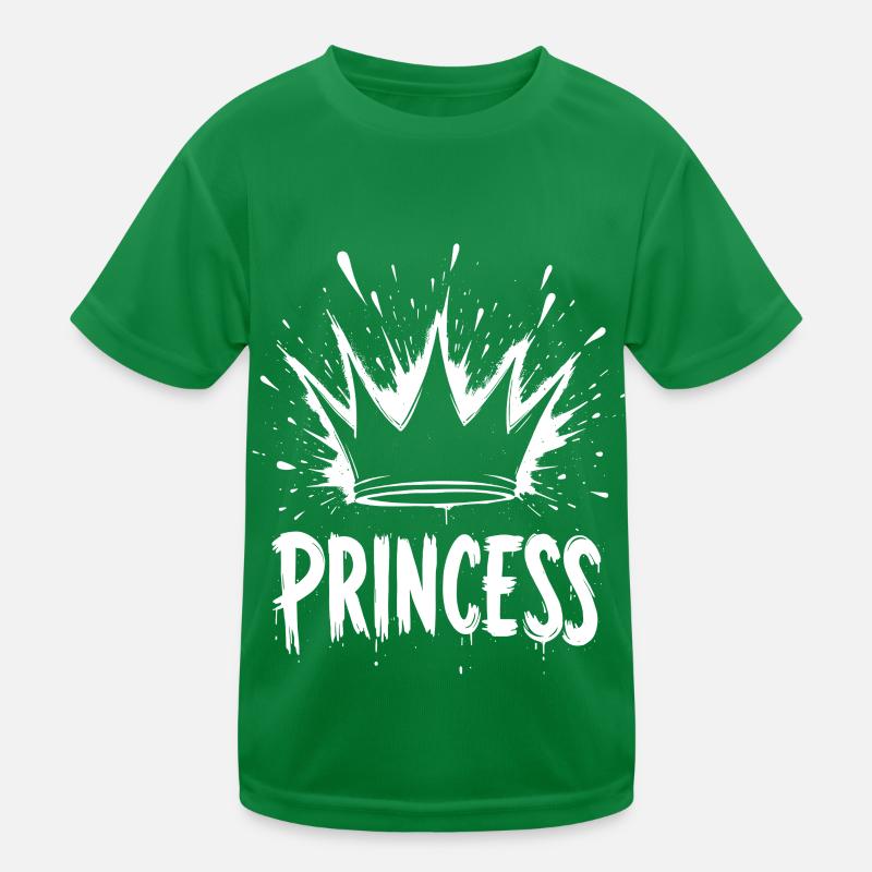 Prinzessin Krone Splash Kinder Funktions-T-Shirt