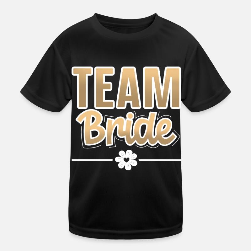 Team Bride Kinder Funktions-T-Shirt