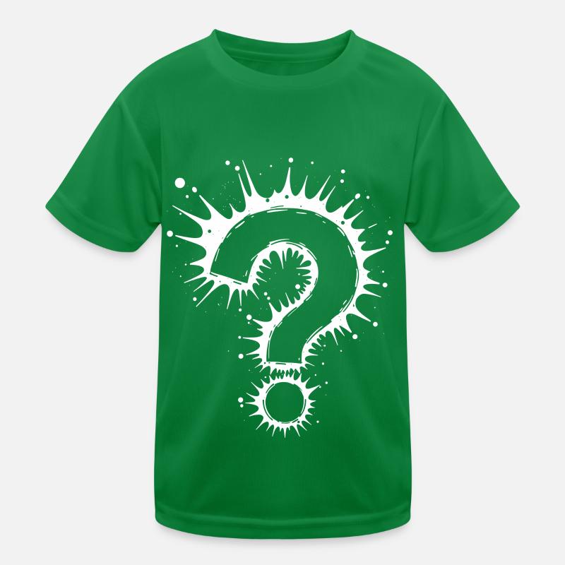 What Question Mark Splash Kids Functional T-Shirt