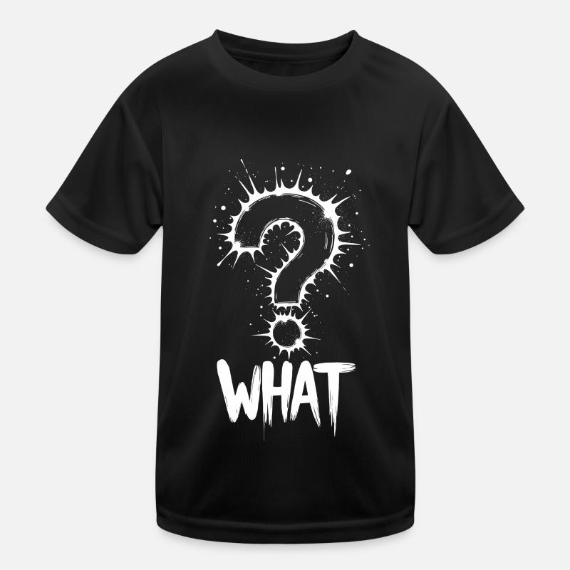 What Fragezeichen Splash Kinder Funktions-T-Shirt
