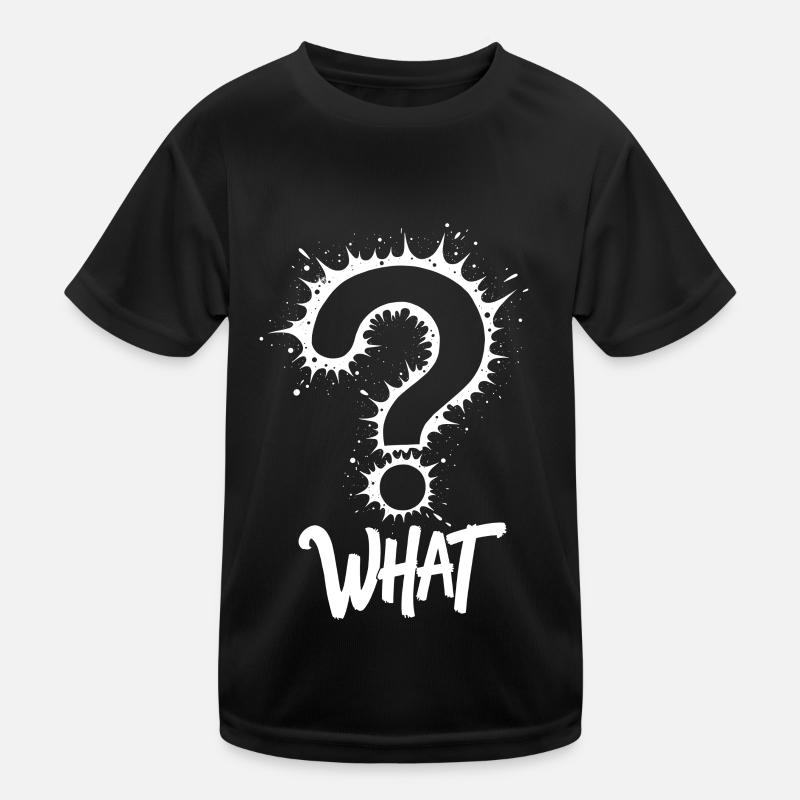 What Fragezeichen Splash Kinder Funktions-T-Shirt