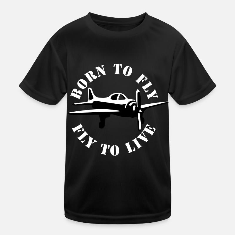 born_to_fly_2c Kids Functional T-Shirt
