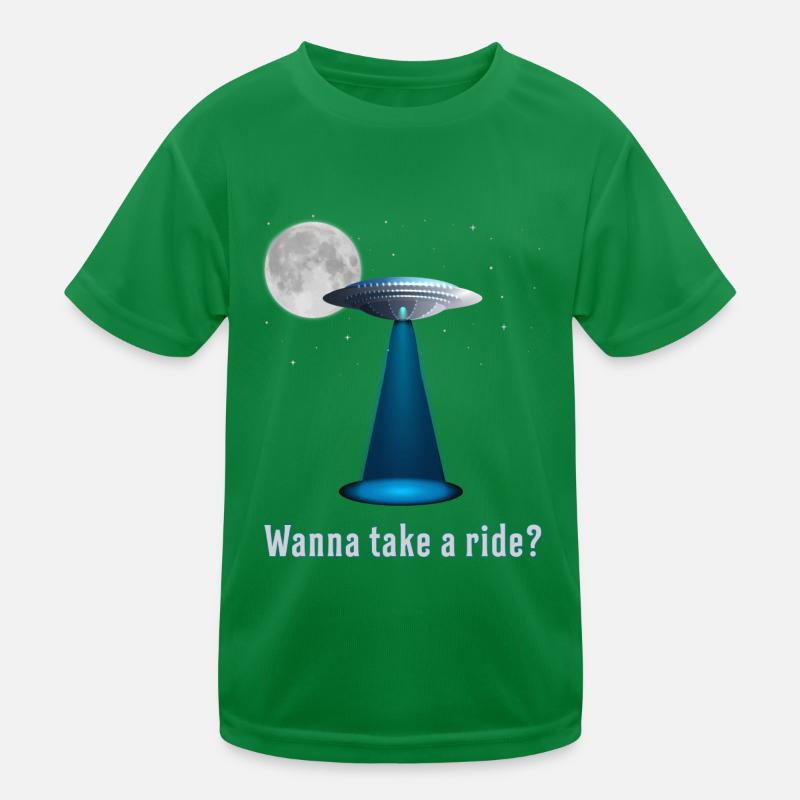 Alien Aliens Ufo Space Raumschiff Geschenkidee Kinder Funktions-T-Shirt