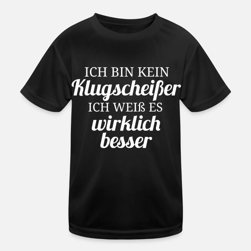 Ich bin kein Klugscheißer Kinder Funktions-T-Shirt
