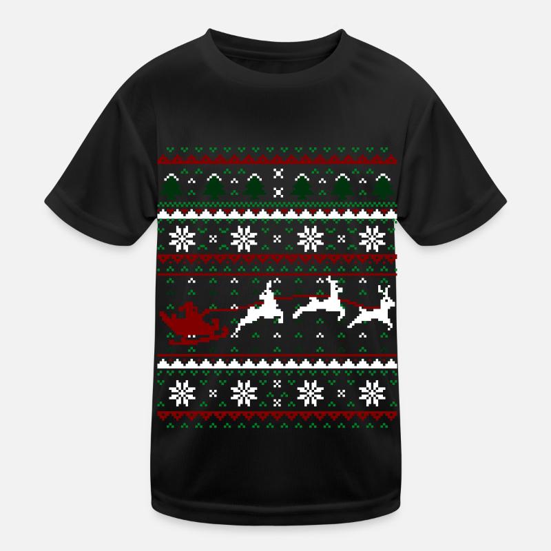 Conception Pixelart de Noël T-shirt sport Enfant