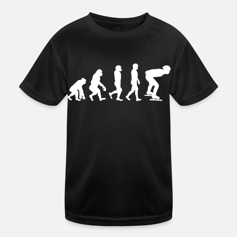 Patinage de vitesse Patineur sur glace Skate Race Evolution T-shirt sport Enfant