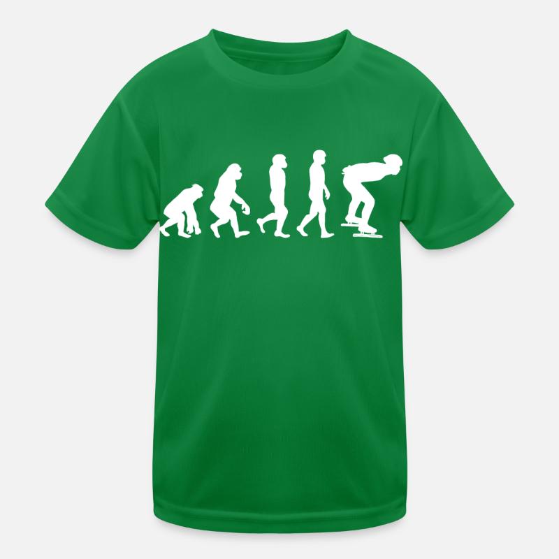 Patinage de vitesse Patineur sur glace Skate Race Evolution T-shirt sport Enfant