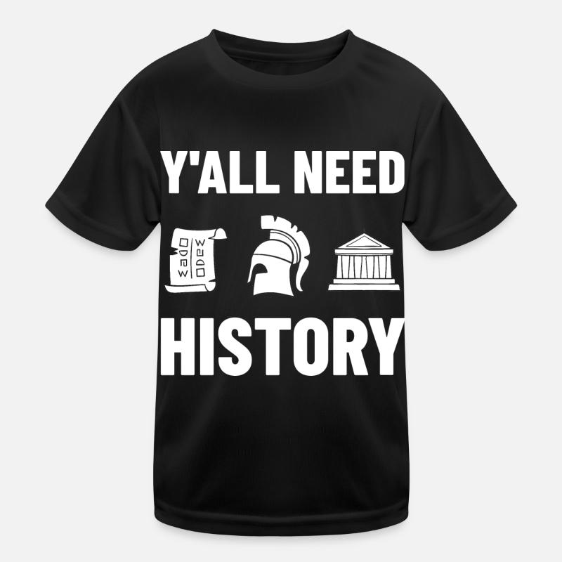 History Teacher Lesson Professor Historian Kids Functional T-Shirt