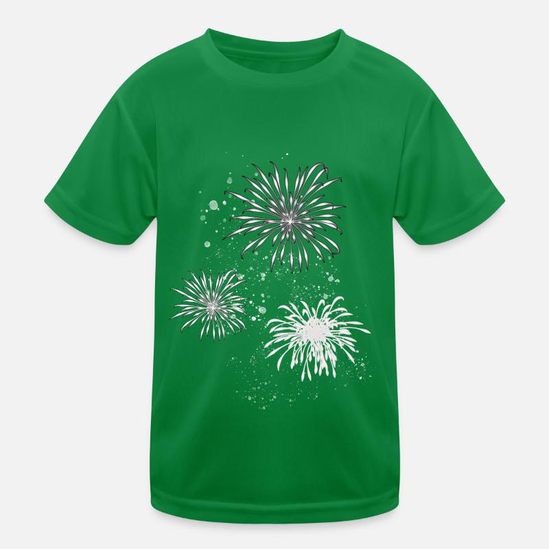 Feux d’artifice,Fusées,Étoiles,Réveillon du Nouvel An,Graffiti T-shirt sport Enfant