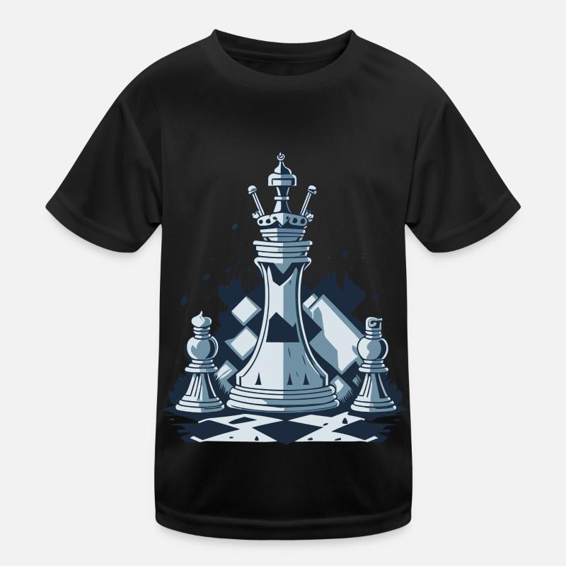 Schach Kinder Funktions-T-Shirt