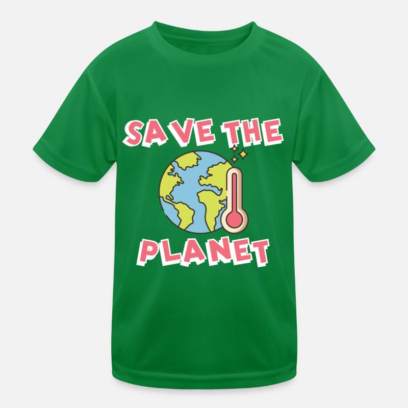 Climate change Climate protection Kids Functional T-Shirt