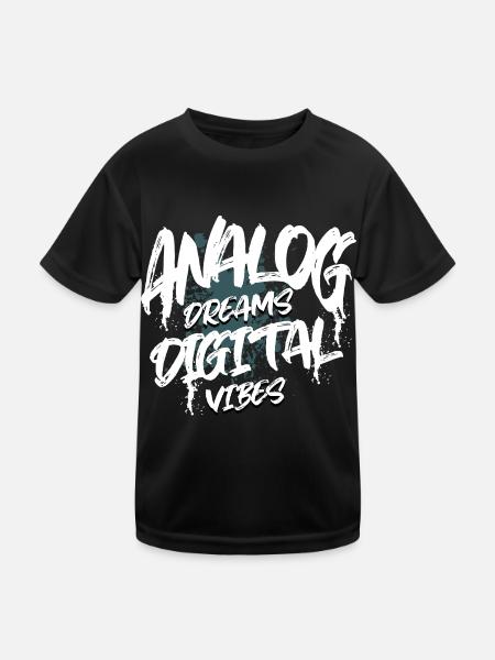 Synthesizer - Kids Functional T-Shirt - black - Front