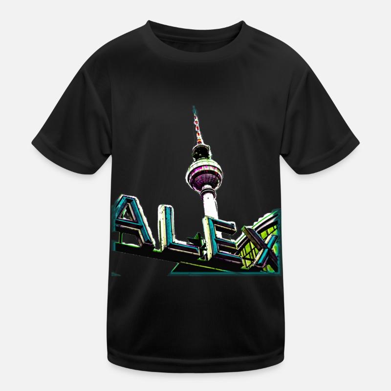 Alex Cyan Kinder Funktions-T-Shirt