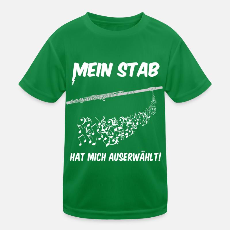 Querflöte - auserwählt Kinder Funktions-T-Shirt