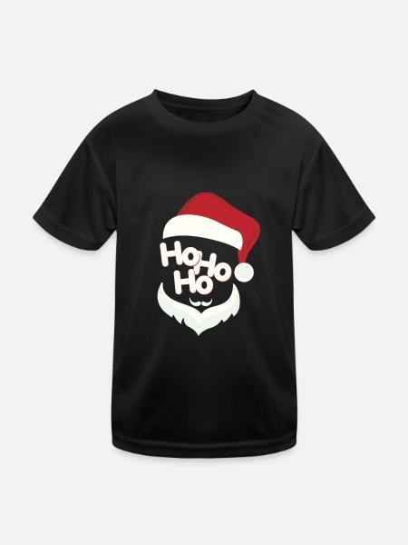 Weihnachten - Kinder Funktions-T-Shirt - Schwarz - Vorne