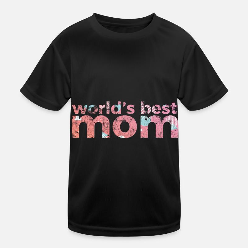 Muttertag - Kinder Funktions-T-Shirt - Schwarz