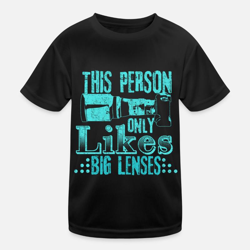Fotograf Objektive Geschenkidee Kinder Funktions-T-Shirt