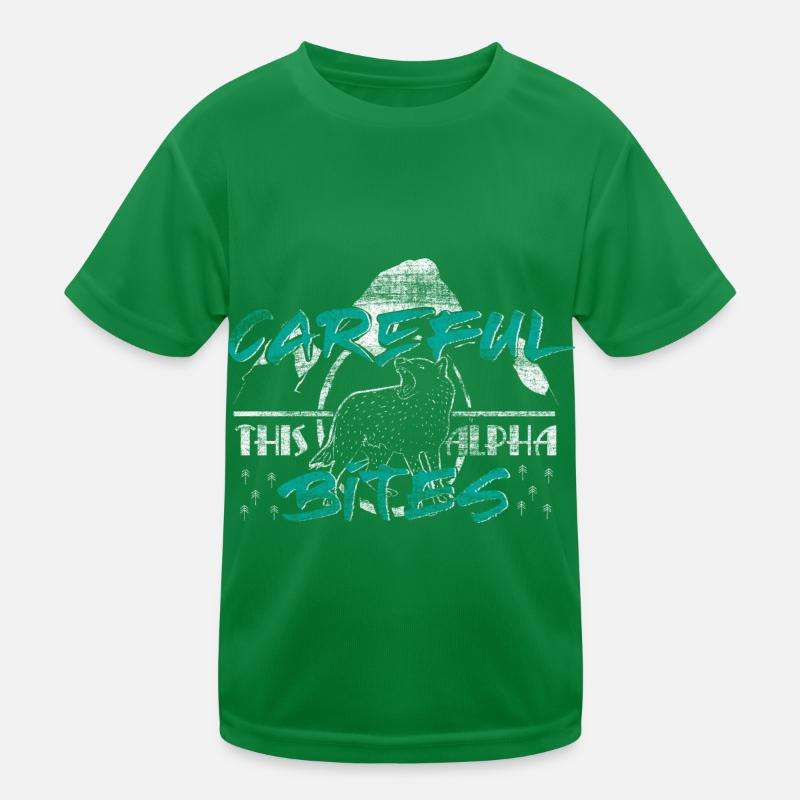 Wolf Alpha Wolf Gift Kids Functional T-Shirt