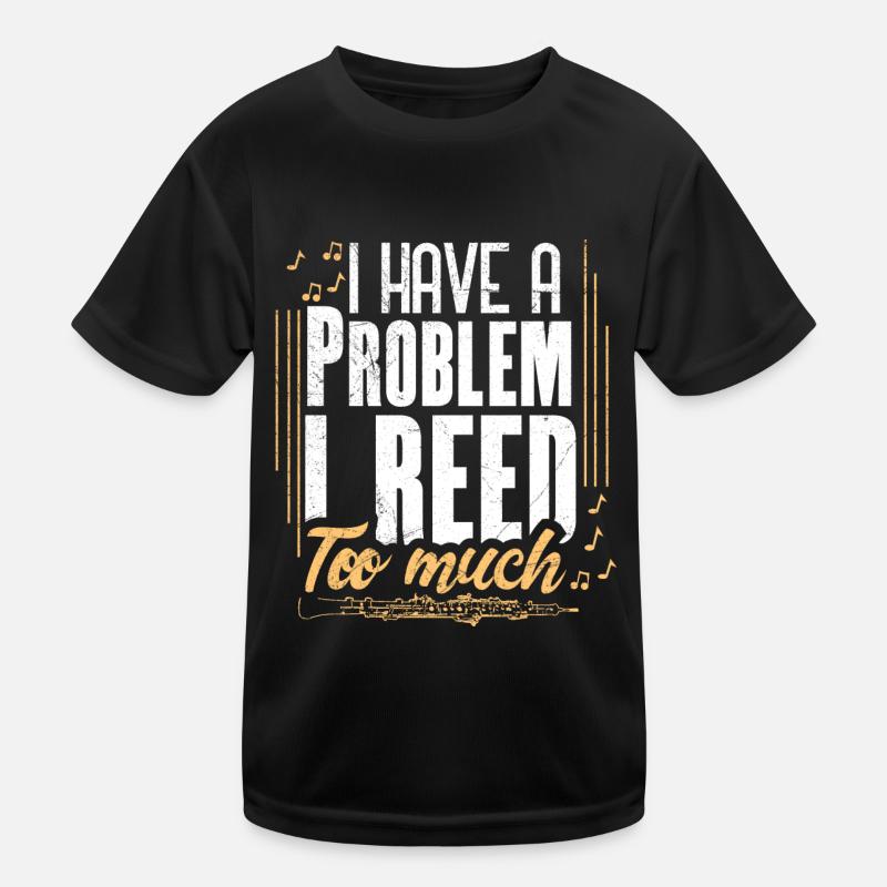 Oboe woodwind instrument Kids Functional T-Shirt