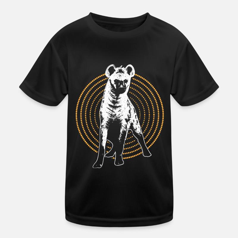 Hyäne Serengeti Aasfresser Geschenkidee Kinder Funktions-T-Shirt