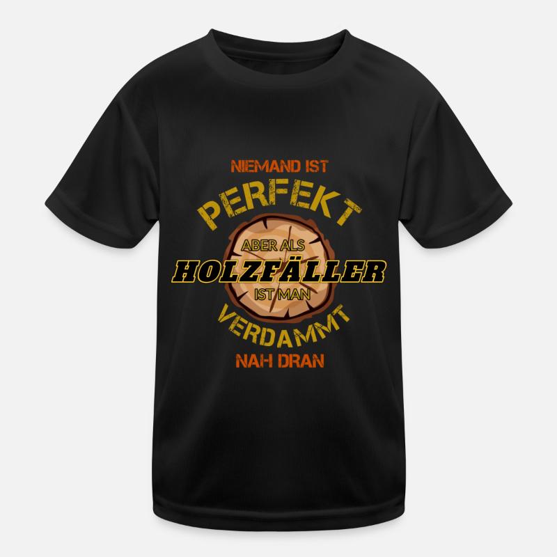 Holzfäller geschenk Kinder Funktions-T-Shirt