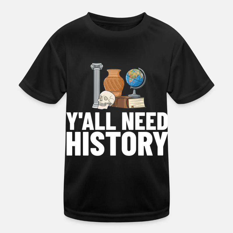 History Teacher Lesson Professor Historian Kids Functional T-Shirt