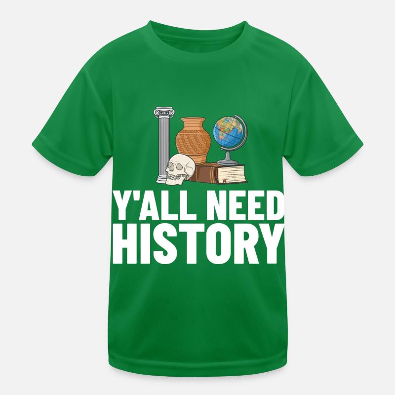 Geschichte Lehrer Lektion Professor Historiker Kinder Funktions-T-Shirt
