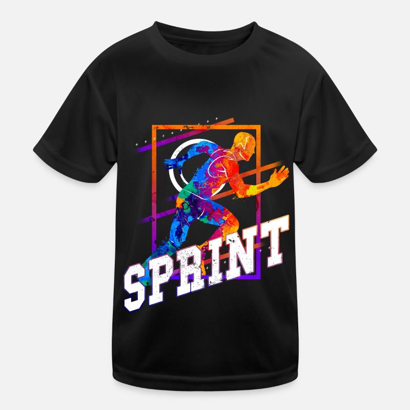 Sprint, Sprinter, Sprint, Athletics, Running Kids Functional T-Shirt