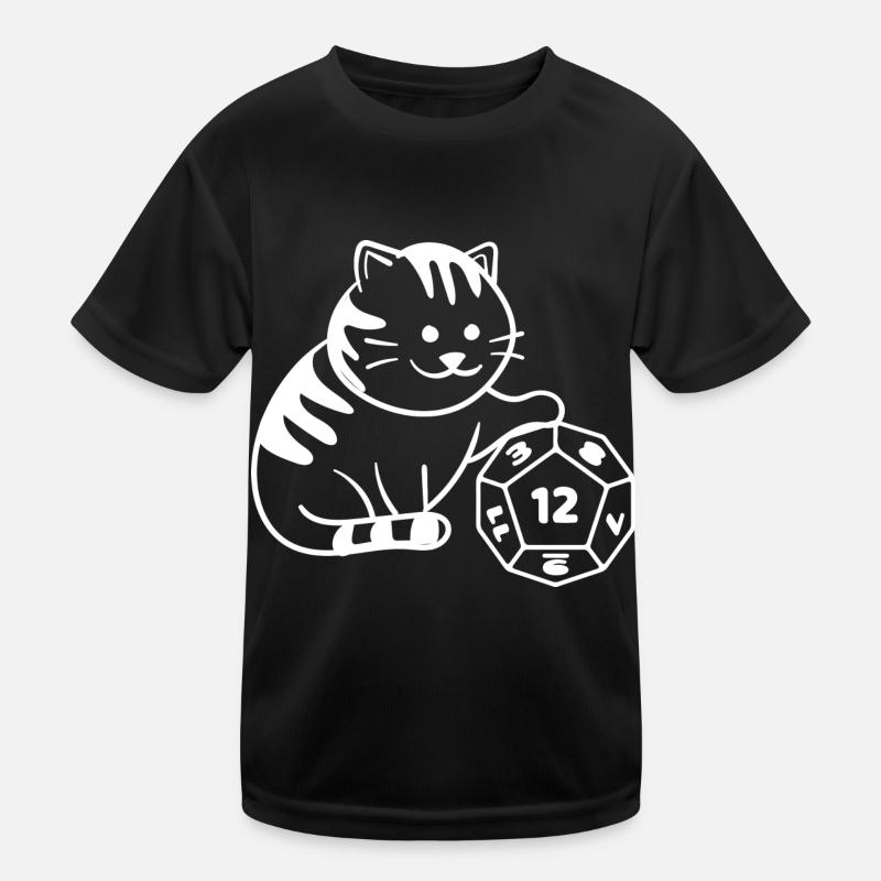 Dungeon Meowster Dés T-shirt sport Enfant
