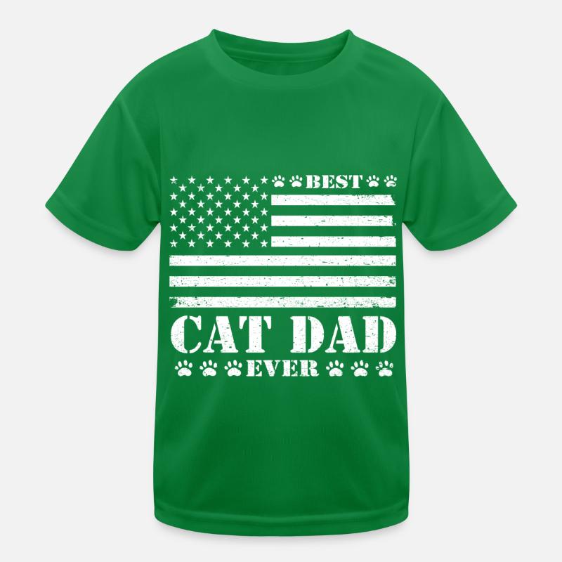 Cat Father Best Cat Dad Ever Cat Gift Idea T-shirt sport Enfant