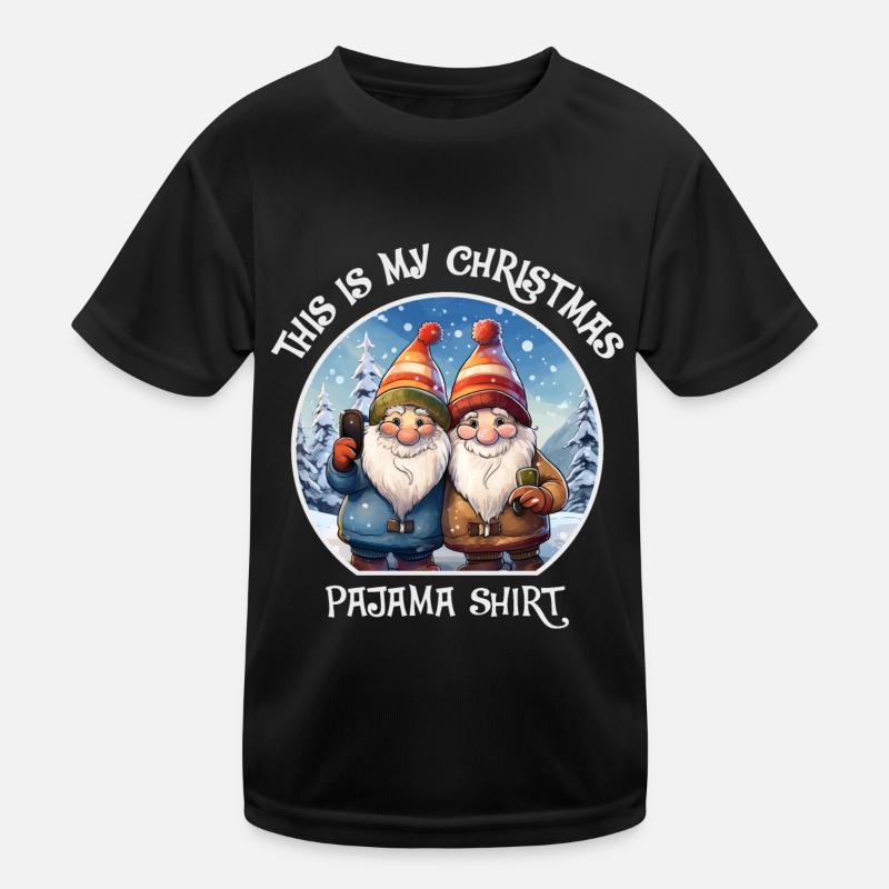 Gnome Zwerge Weihnachten Pajama Kinder Funktions-T-Shirt