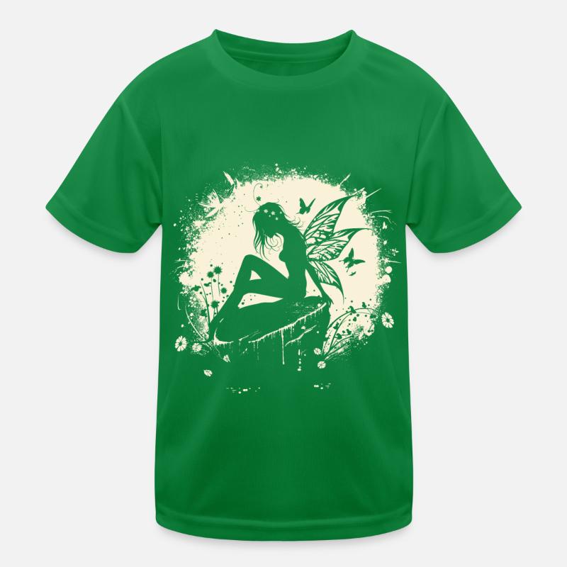 Fée, Elfe, Lune, Conte de fées, Créatures mythiques T-shirt sport Enfant