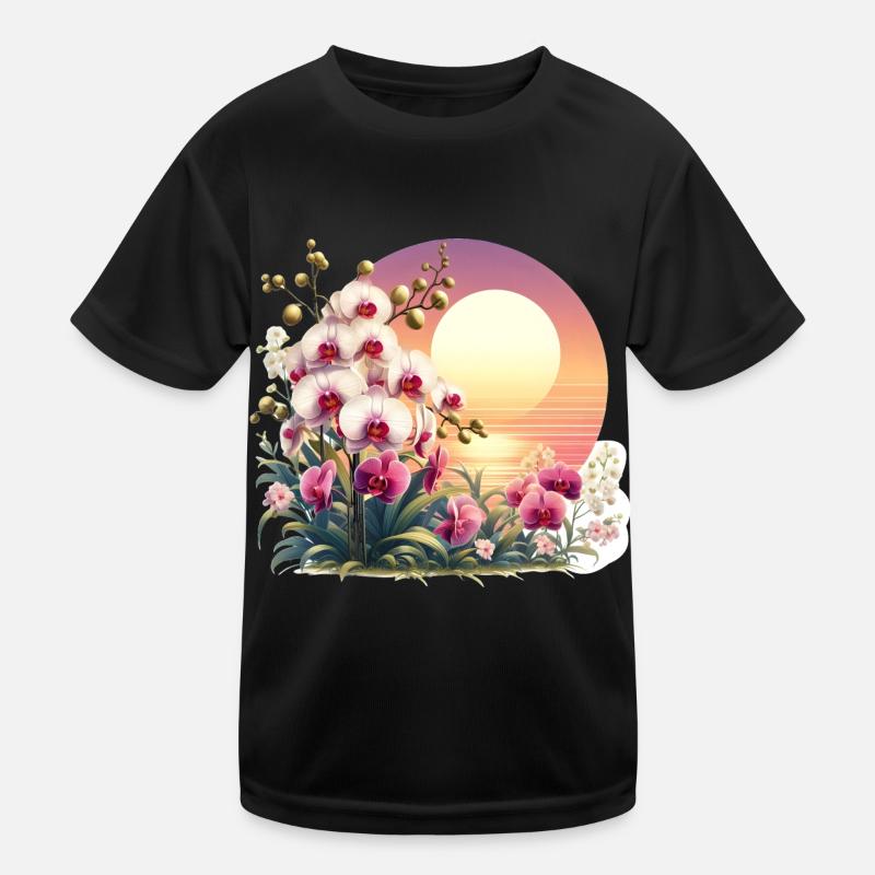 Orchid Sunset Kids Functional T-Shirt