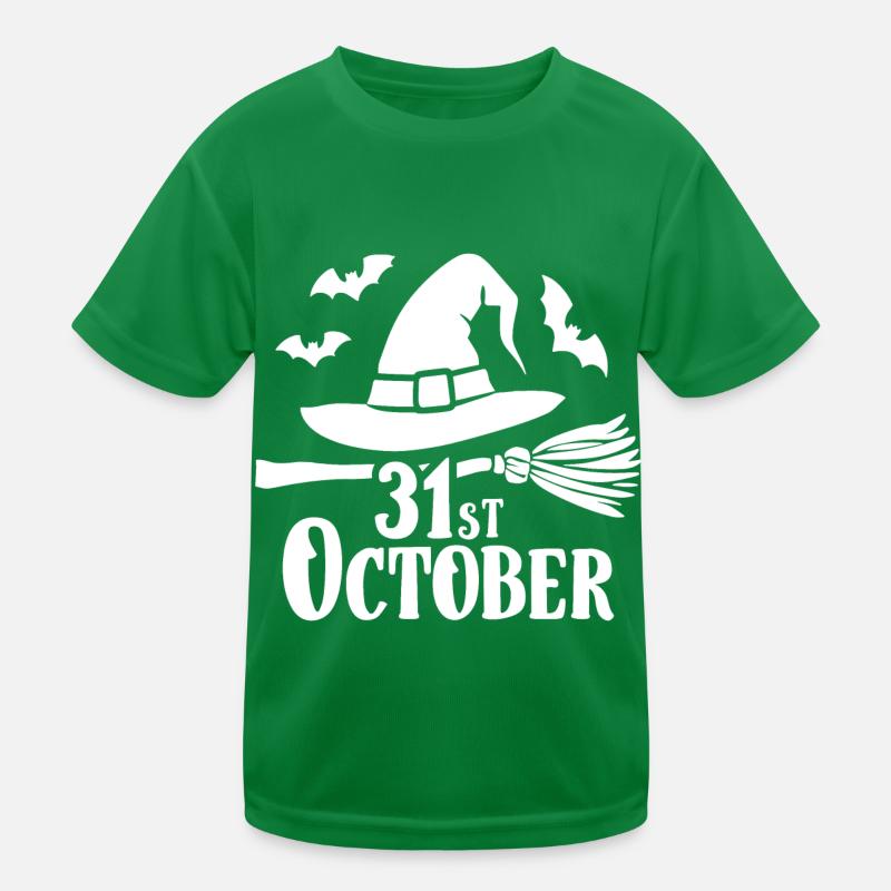 Halloween Spruch Zitat 31st October Kinder Funktions-T-Shirt