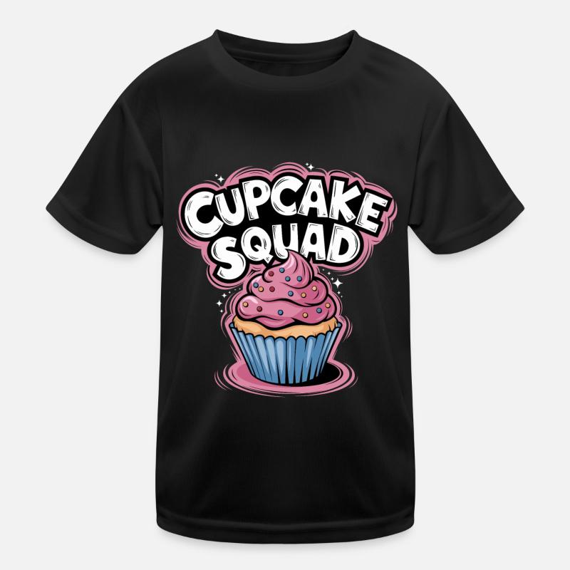 Cupcake Squad Cake Cupcake Muffin Kids Functional T-Shirt