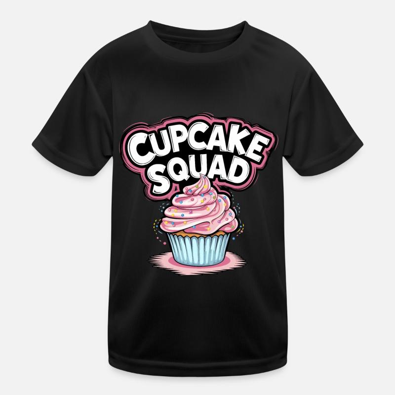 Cupcake Squad Cake Cupcake Muffin Kids Functional T-Shirt