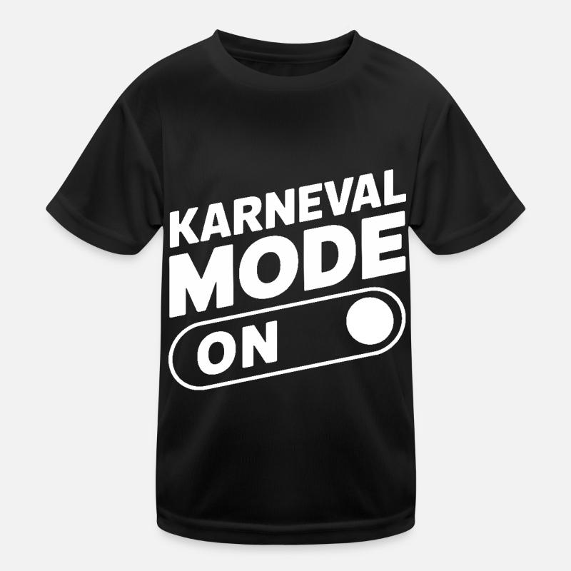 Karneval Mode On Fasching Fasnet Kids Functional T-Shirt