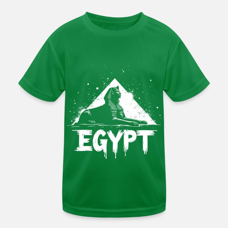 Egypt Sphinx Pyramid Kids Functional T-Shirt