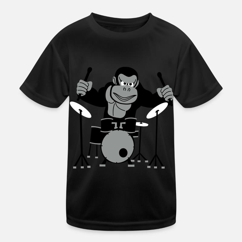 Gorilla Drummer T-shirt sport Enfant