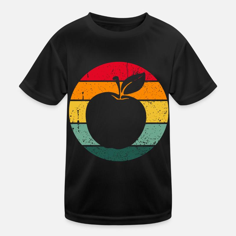Vintage Retro Apfel Obst Apfelbaum Geschenkidee Kinder Funktions-T-Shirt