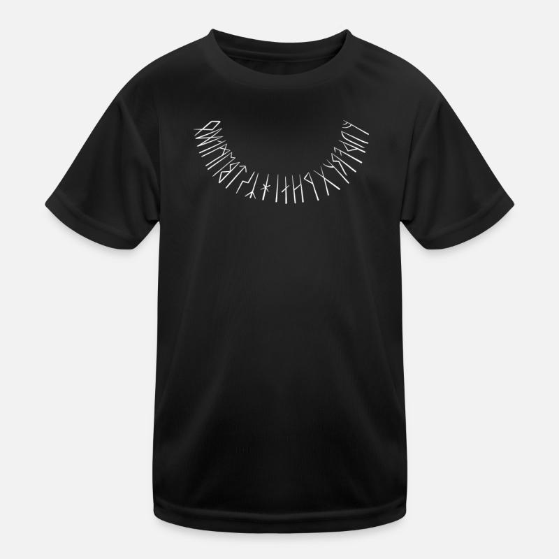 Vikings Runes Futhark Halskette Kinder Funktions-T-Shirt