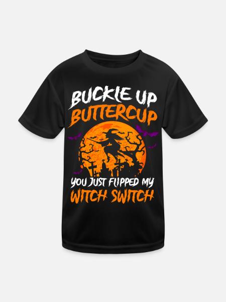 Creepy Witch Witch Ghost Ghost Halloween - Kids Functional T-Shirt - black - Front