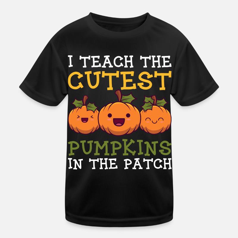 Mignon Pumpkins Pumpkin Teacher School Halloween T-shirt sport Enfant