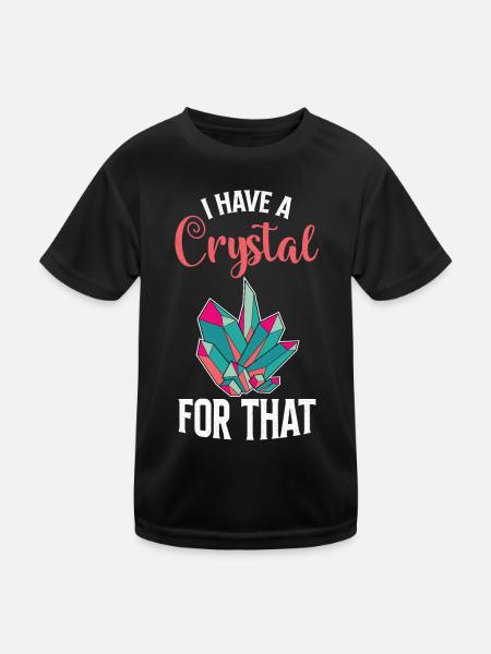 Yoga Namaste Crystal Collector Chakra - T-shirt sport Enfant - noir - Devant