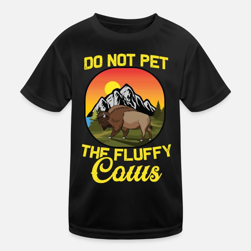 Bison Fluffy Cows Éleveur de bovins Éleveur T-shirt sport Enfant